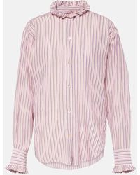 Isabel Marant - Saoli Striped Cotton Shirt - Lyst