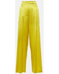 Max Mara - Elegante Fiesta Silk Wide-leg Pants - Lyst