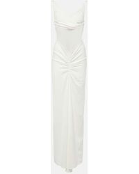Christopher Esber - Fusion Ruched Jersey Maxi Dress - Lyst