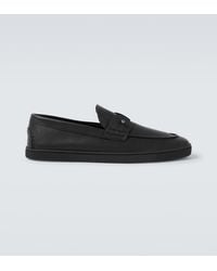 Christian Louboutin - Chambeliboat Leather Boat Shoes - Lyst