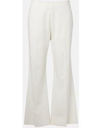 KHAITE - Walter Cotton Canvas Flared Pants - Lyst