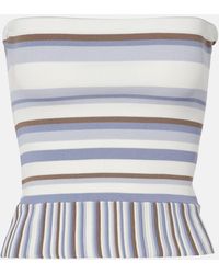 Faithfull the Brand - Citara Striped Cotton-Blend Tube Top - Lyst
