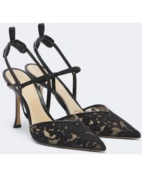 Fendi - Colibri Floral Lace Slingback Pumps - Lyst