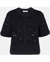 Dorothee Schumacher - Open-Knit Cotton-Blend Top - Lyst