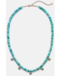 Sydney Evan - Daisy 14Kt Beaded Necklace With Diamonds - Lyst
