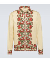 Bode - Winter Bouquet Cotton Shirt - Lyst
