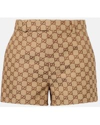 Gucci - Gg Canvas Shorts - Lyst