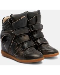 Isabel Marant - Bekett Leather High-Top Sneakers - Lyst