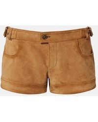Etro - Suede Shorts - Lyst