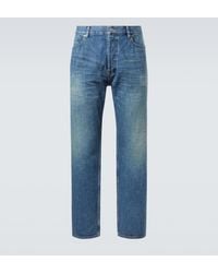 Saint Laurent - Mid-Rise Straight Jeans Mick - Lyst