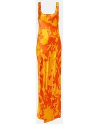 SIR. - Printed Silk Maxi Dress - Lyst
