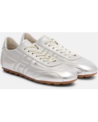 Hogan - Sneakers Olympia Aus Metallic-Leder - Lyst