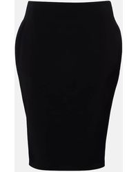Saint Laurent - High-Rise Pencil Skirt - Lyst