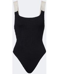 Hunza G - Zoe Polka-Dot Swimsuit - Lyst