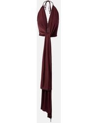 AYA MUSE - Kaima Draped Jersey Crop Top - Lyst