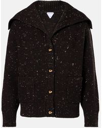 Bottega Veneta - Ribbed-Knit Wool-Blend Cardigan - Lyst
