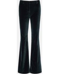 Etro - Cotton Velvet Flared Pants - Lyst