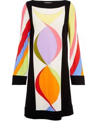 Robe longue imprimée Emilio Pucci en coloris Blanc 30 % de réduction Femme Robes Robes Emilio Pucci 