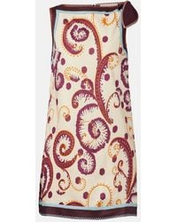 ALÉMAIS - Wilson Printed Linen And Silk Minidress - Lyst