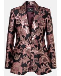 Etro - Floral Jacquard Blazer - Lyst