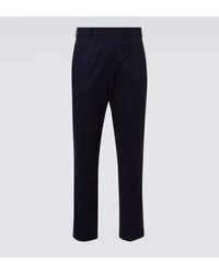 dunhill - Cotton-Blend Tapered Pants - Lyst