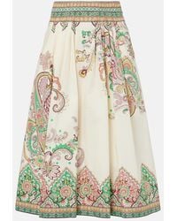Etro - Midi Skirt With Stylish Print For - Lyst