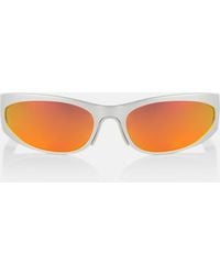 Balenciaga - Occhiali Da Sole Ovali Reverse Xpander - Lyst