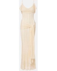 AYA MUSE - Ruffled Pointelle Maxi Dress - Lyst