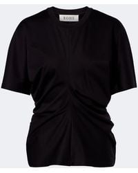 Rohe - T-Shirt En Coton Et Soie - Lyst