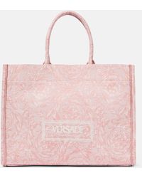 Versace - Tote Athena Large Barocco aus Canvas - Lyst