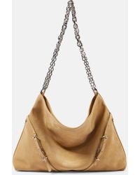 Givenchy - Voyou Medium Suede Shoulder Bag - Lyst