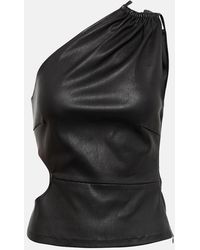 Amiri - Cutout Leather Top - Lyst