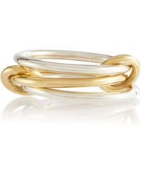 Spinelli Kilcollin Solarium 18kt Yellow Gold And Sterling Silver Linked Rings - Metallic