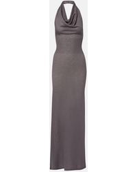 AYA MUSE - Abito Lungo Reed Con Scollo All'Americana - Lyst