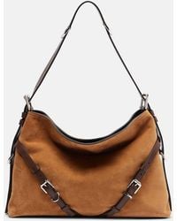 Givenchy - Voyou Medium Suede Shoulder Bag - Lyst