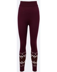 Perfect Moment - Fair Isle Wool Leggings - Lyst