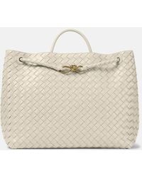 Bottega Veneta - Andiamo Large Intrecciato Leather Tote - Lyst