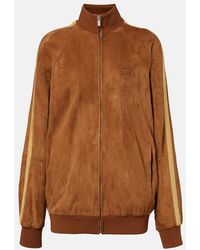 Miu Miu - Oversized Suede Jacket - Lyst