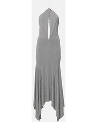 The Attico - Abito Lungo Con Scollo All'Americana - Lyst