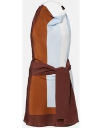SIR. - Striped Halterneck Silk Minidress - Lyst
