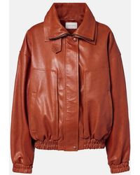 Magda Butrym - Leather Blouson Jacket - Lyst