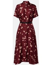 Altuzarra - Belted Printed Silk Shirt Dress - Lyst