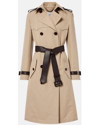 Burberry - Foxfield Silk And Cotton Trench Coat - Lyst
