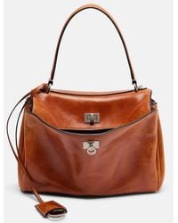 Balenciaga - Rodeo Medium Leather Top-Handle Bag - Lyst