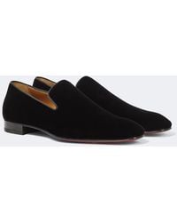 Christian Louboutin - Dandelion Flat Veau Velour Loafers - Lyst