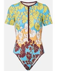ALÉMAIS - Splice Floral Swimsuit - Lyst