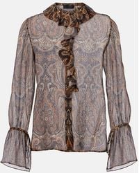Nili Lotan - Bluse Cecily Aus Seidenchiffon - Lyst