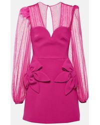 Rebecca Vallance - Lilah Embellished Crepe Minidress - Lyst