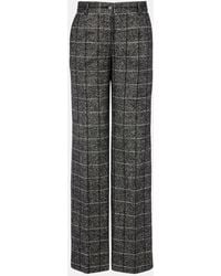 Dolce & Gabbana - High-Rise Wool-Blend Wide-Leg Pants - Lyst