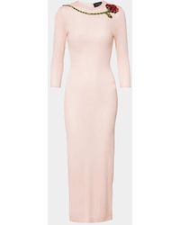Simone Rocha - Embellished Mesh Midi Dress - Lyst
